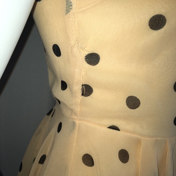 Charlotte Russe Short Flare Polka Dot Dress - Picture 3 of 8